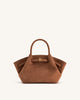 Sac fourre-tout mini Hana en faux suède - Marron