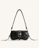 Le sac à bandoulière écrasé Joy - Noir