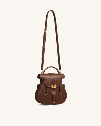 Sac à main en forme de violon - Marron foncé