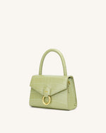 Sac à main Stella - Vert Clair Effet Croco