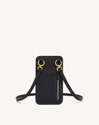 Aylin Sac Téléphone Portable - Noir Canevas
