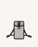 Aylin Sac Téléphone Portable - Noir Canevas
