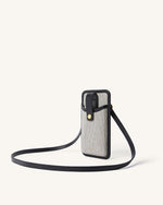 Aylin Sac Téléphone Portable - Noir Canevas