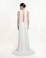 Châle cape en tulle - Blanc