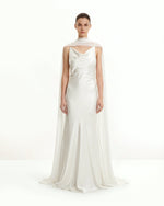 Châle cape en tulle - Blanc