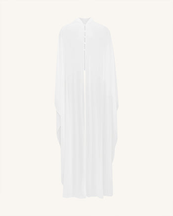 Châle cape en tulle - Blanc