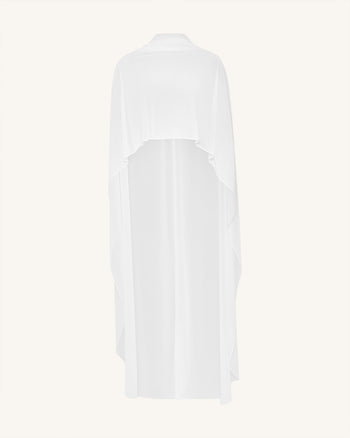 Châle cape en tulle - Blanc