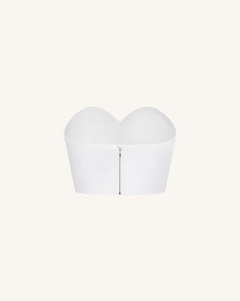 Bustier en cœur - Blanc