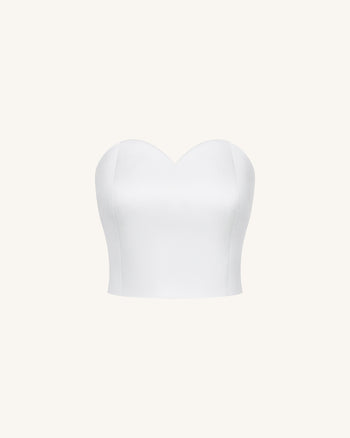 Bustier en cœur - Blanc