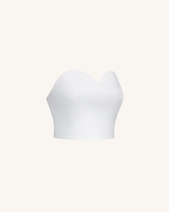 Bustier en cœur - Blanc