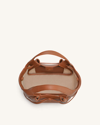 Mabel Sac fourre-tout à nœud souple - Marron caramel