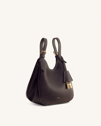 Ines Sac cabas à cadenas - Marron foncé