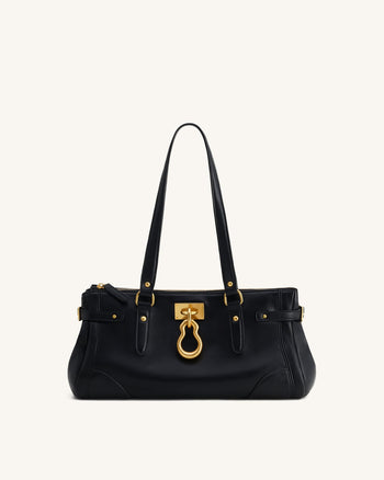 Sac fourre-tout allongé Yvette - Noir
