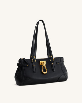 Sac fourre-tout allongé Yvette - Noir
