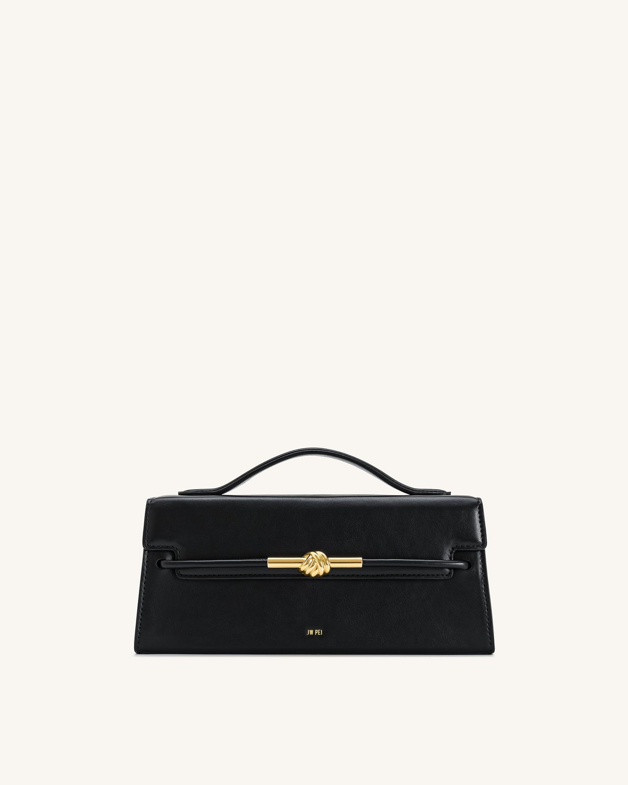 Sac à anse supérieure Nœud de corde métallique Lena - Noir