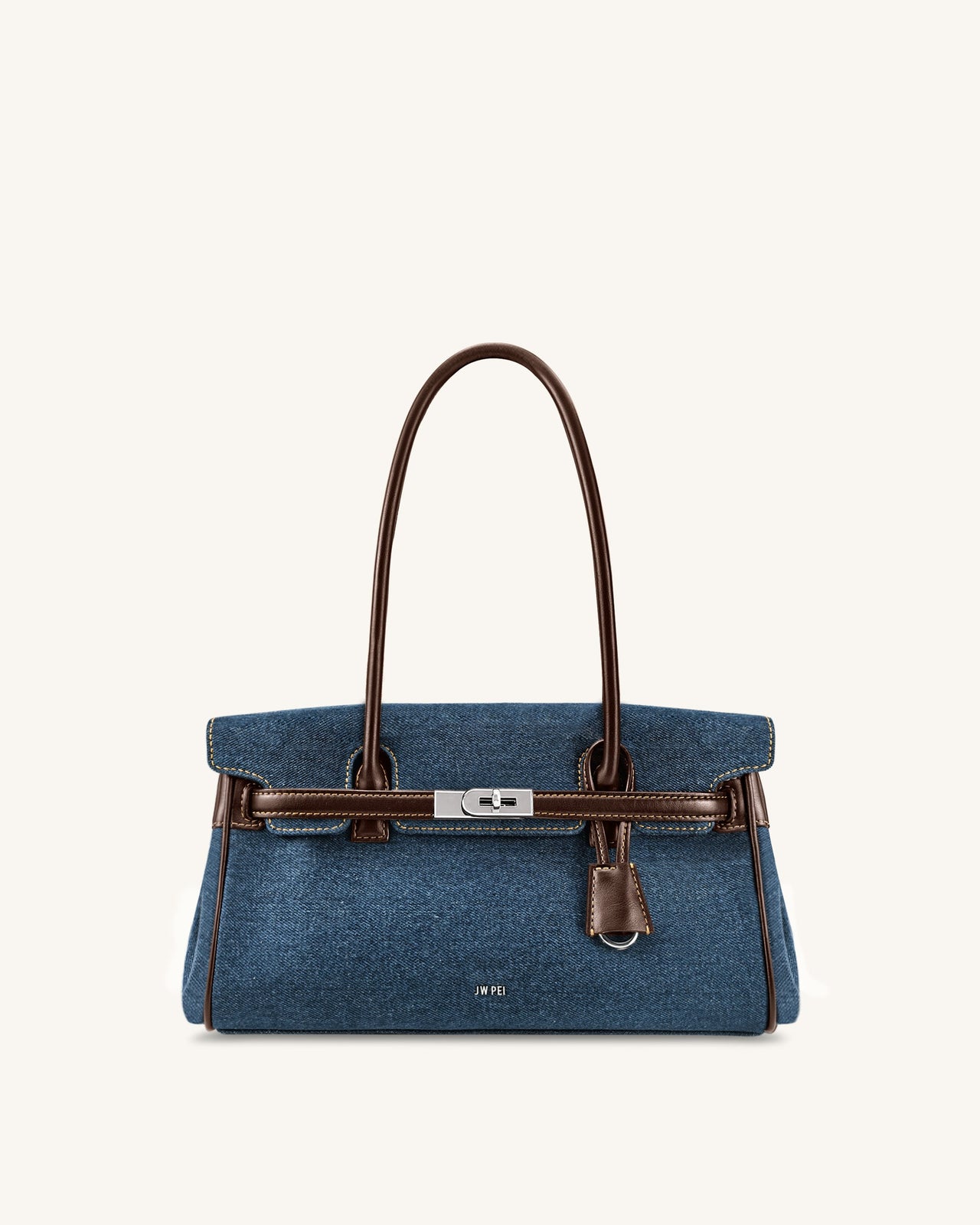 Yara Sac à bandoulière en denim - Bleu