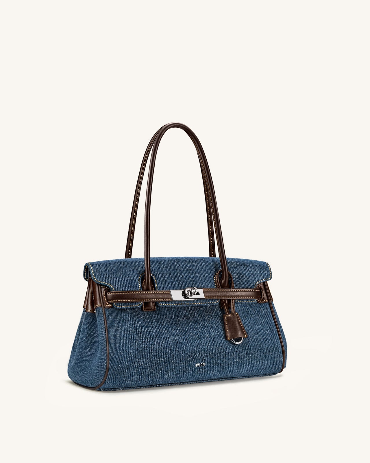 Yara Sac à bandoulière en denim - Bleu