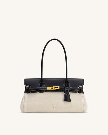 Sac épaule Yara – Toile noire