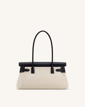 Sac épaule Yara – Toile noire