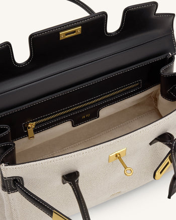 Sac épaule Yara – Toile noire