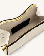 Naomi Sac à Bandoulière Incurvé - Toile Noire