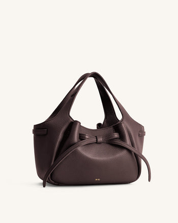 Mabel Sac fourre-tout à nœud souple - Marron foncé