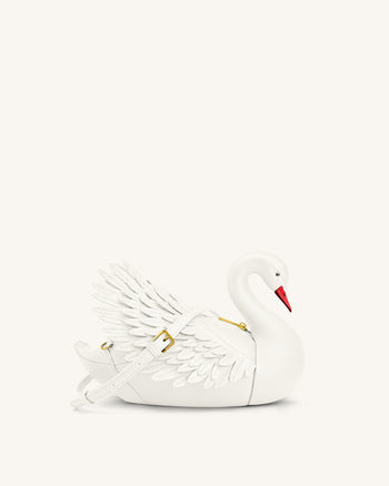 Alani Sac bandoulière en forme de cygne - Blanc