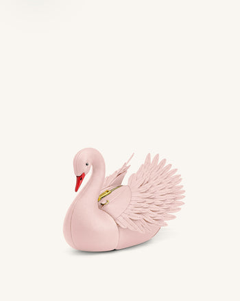 Alani Sac bandoulière en forme de cygne - Rose clair