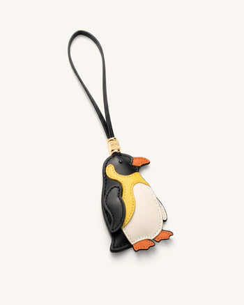 Breloque sac pingouin - Noir multicolore