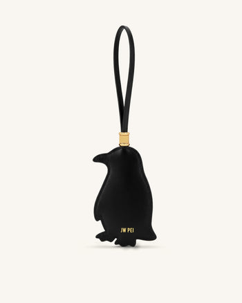 Breloque sac pingouin - Noir multicolore