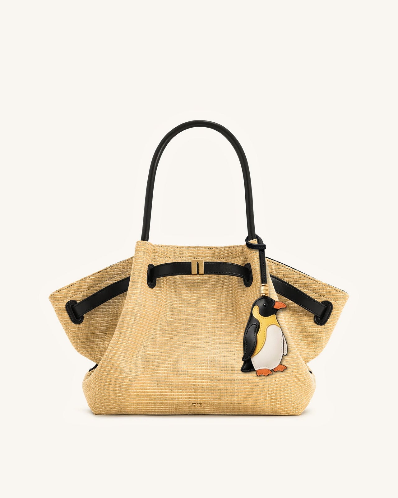 Breloque sac pingouin - Noir multicolore