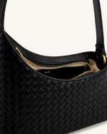 Lyra Sac à bandoulière Tressé - Noir