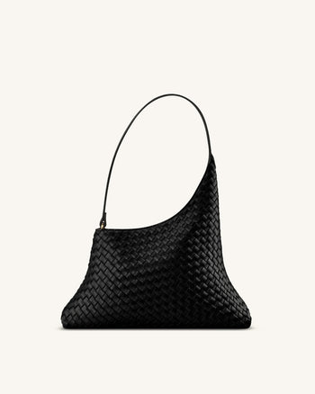 Lyra Sac à bandoulière Tressé - Noir