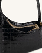 Lyra Sac à bandoulière - Noir Croco