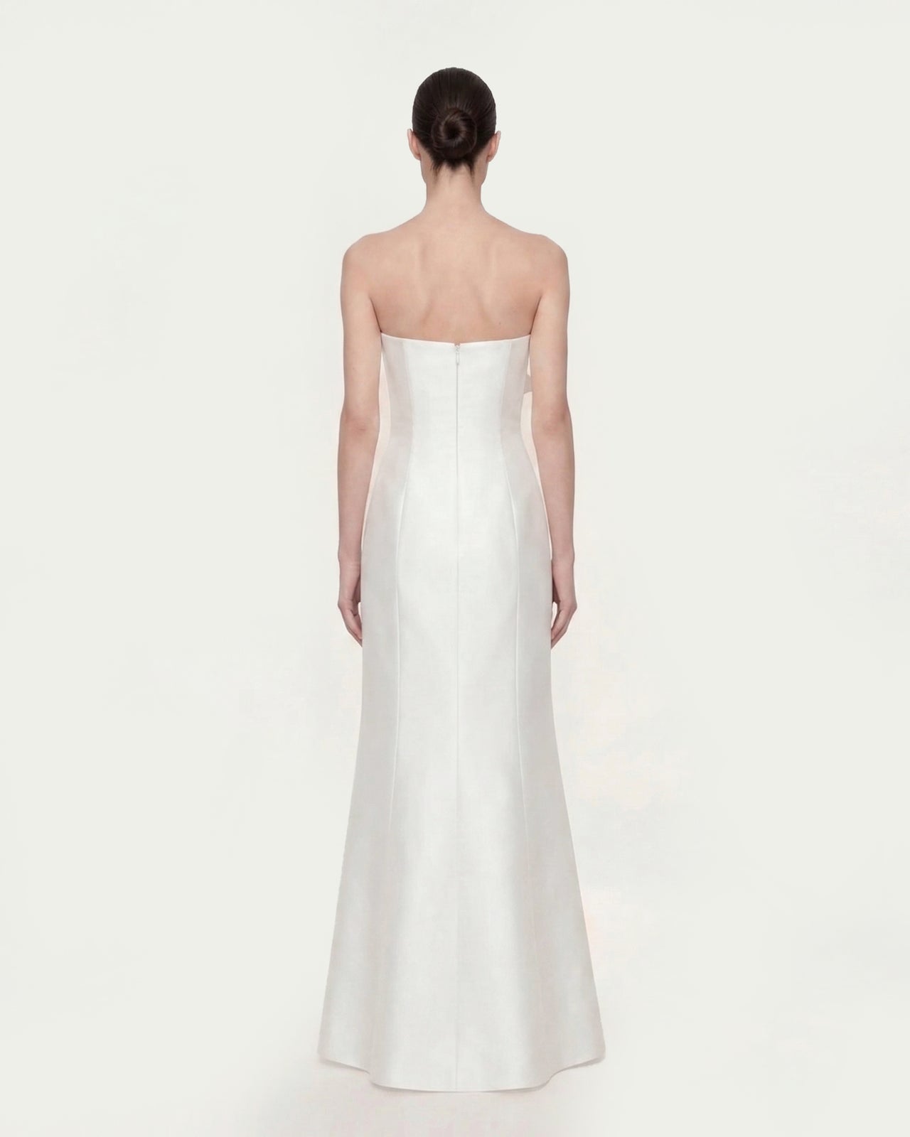 Robe bustier florale en polyester - Blanc