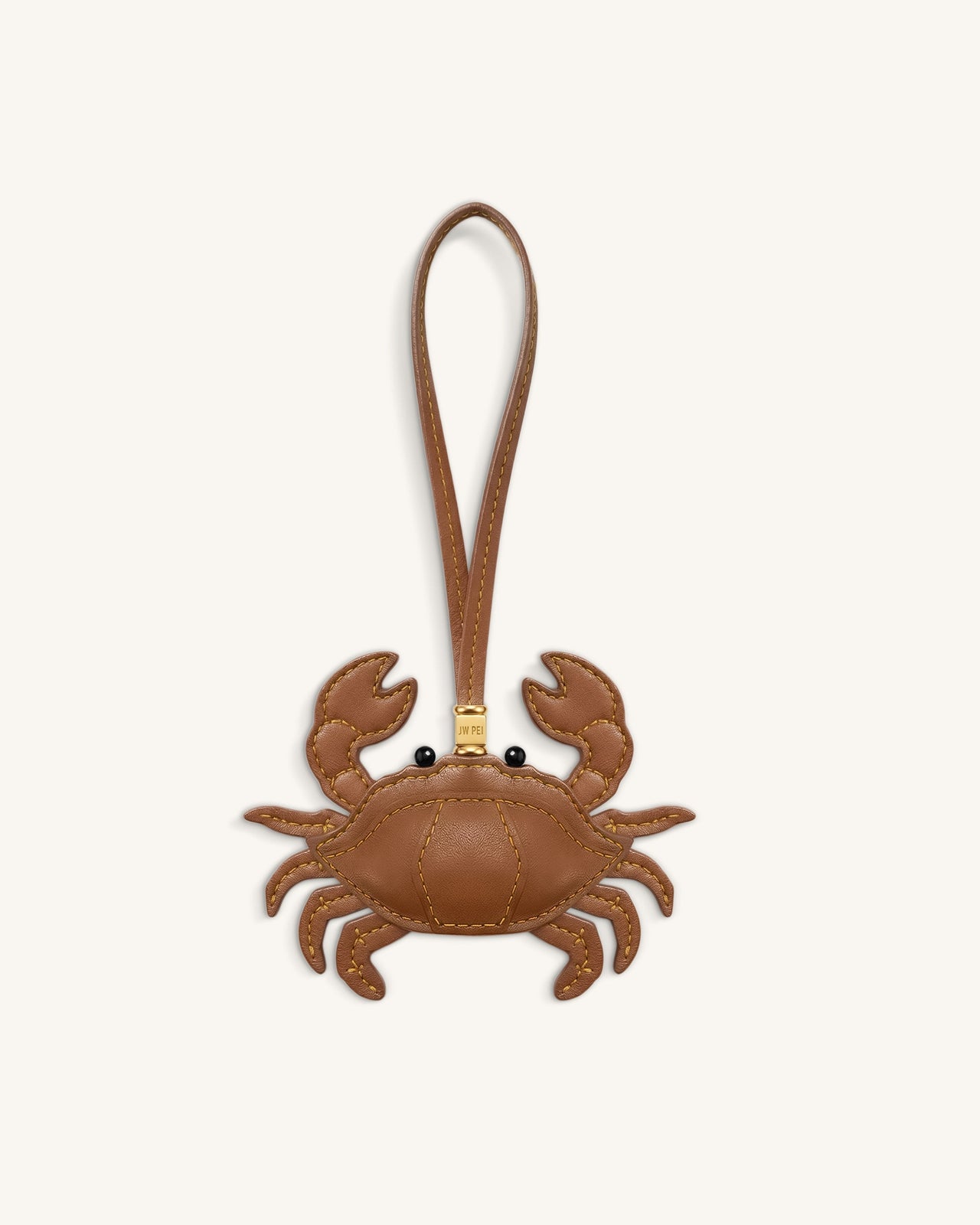 Breloque sac crabe - Marron