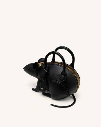 Mia Sac à main à poignée supérieure Souris - Noir