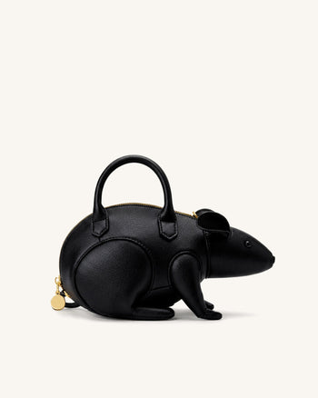 Mia Sac à main à poignée supérieure Souris - Noir