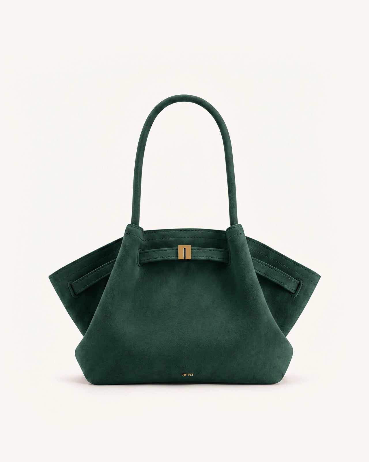 Sac cabas moyen en similicuir Hana - Vert forêt