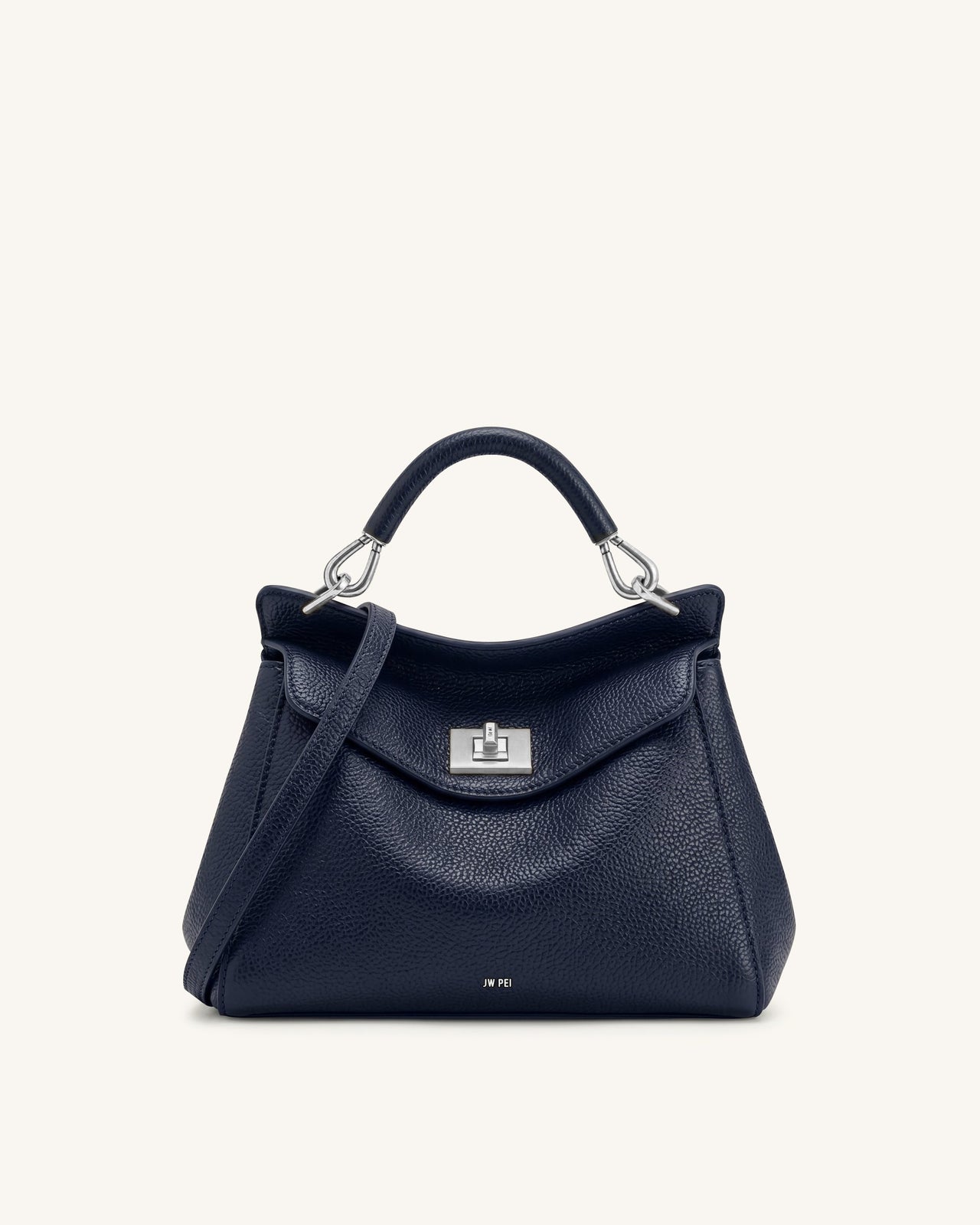 Lucia Sac à main classique à poignée supérieure - Bleu marine