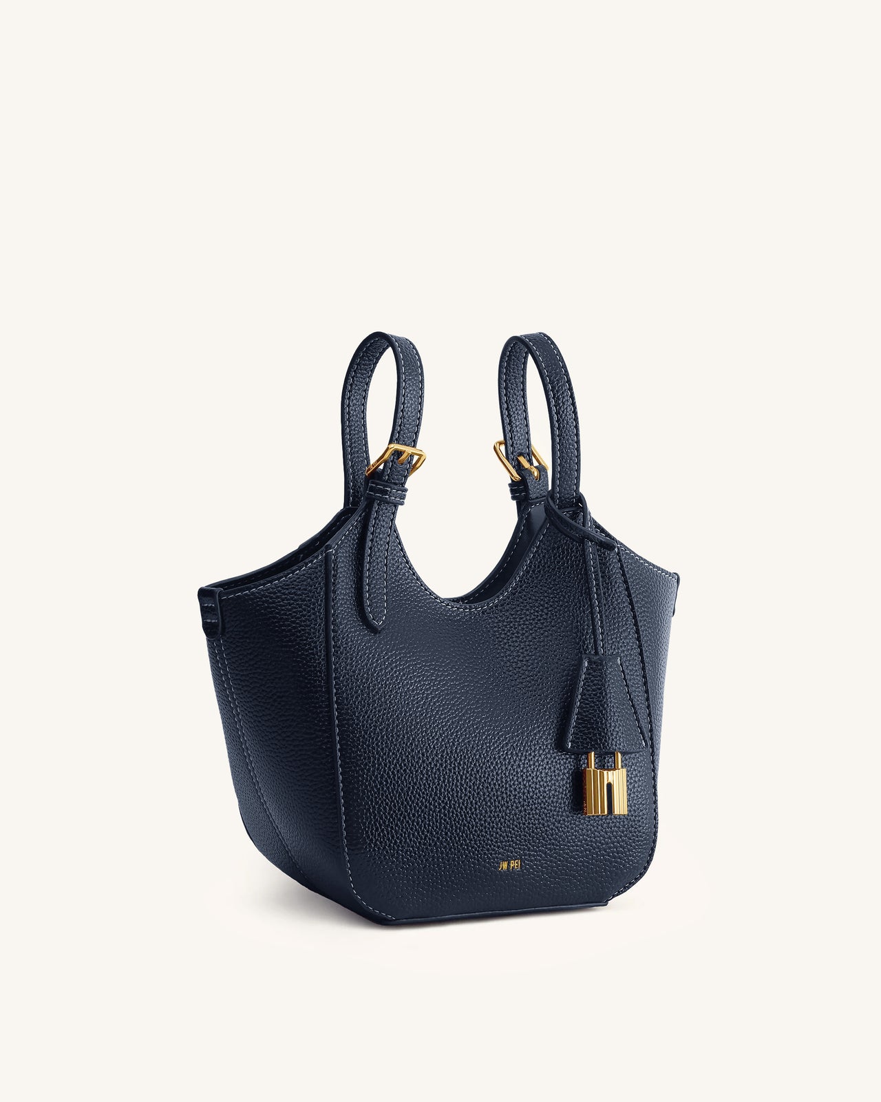 Ines Sac cabas avec cadenas - Marine