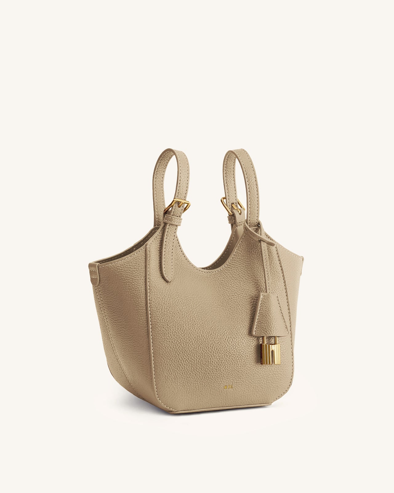 Ines Sac cabas avec cadenas - Beige gris
