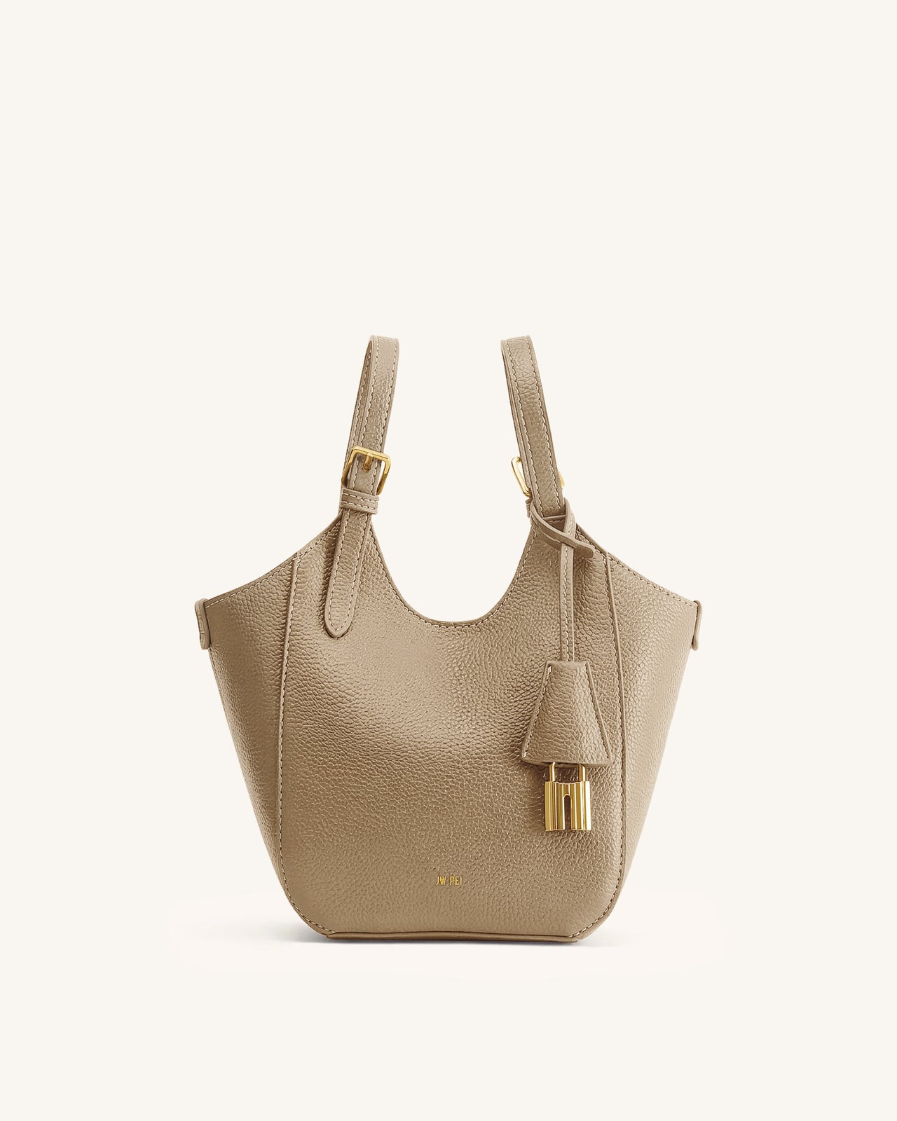 Ines Sac cabas avec cadenas - Beige gris