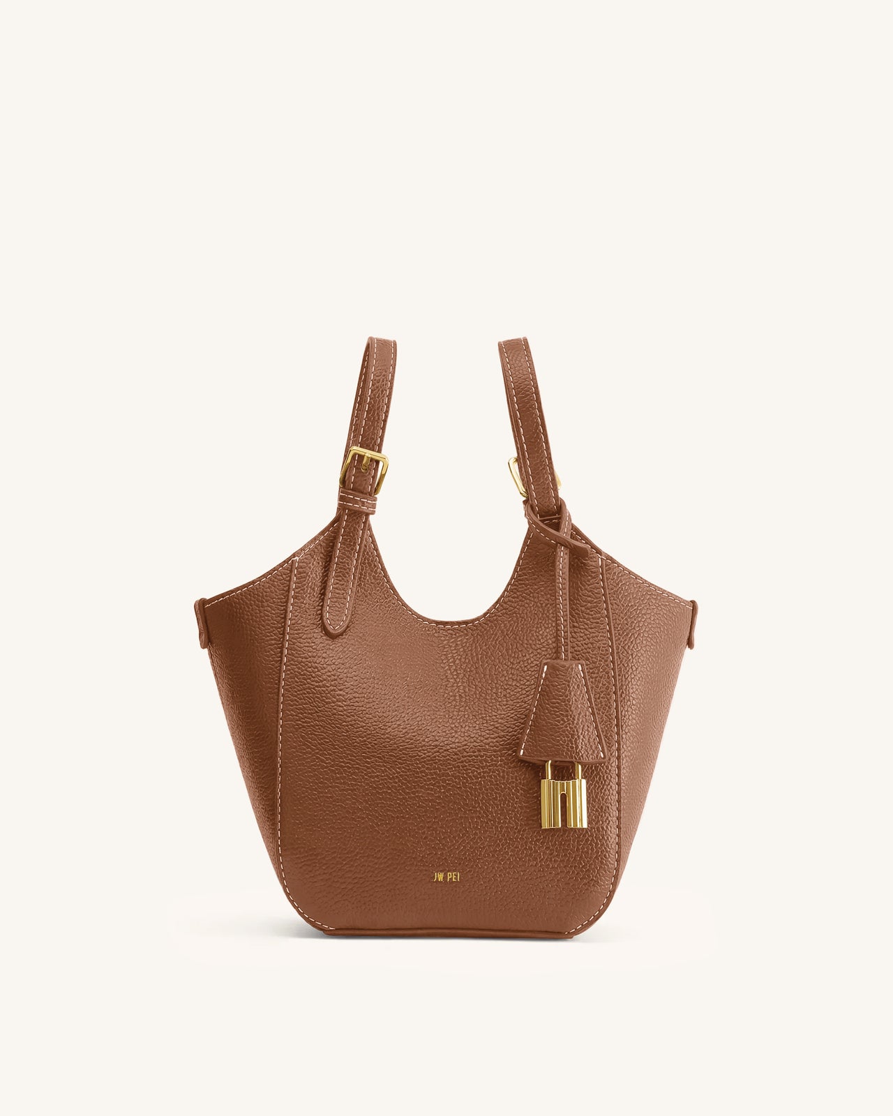Ines Sac cabas avec cadenas - Marron chocolat