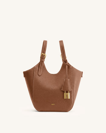 Ines Sac cabas avec cadenas - Marron chocolat