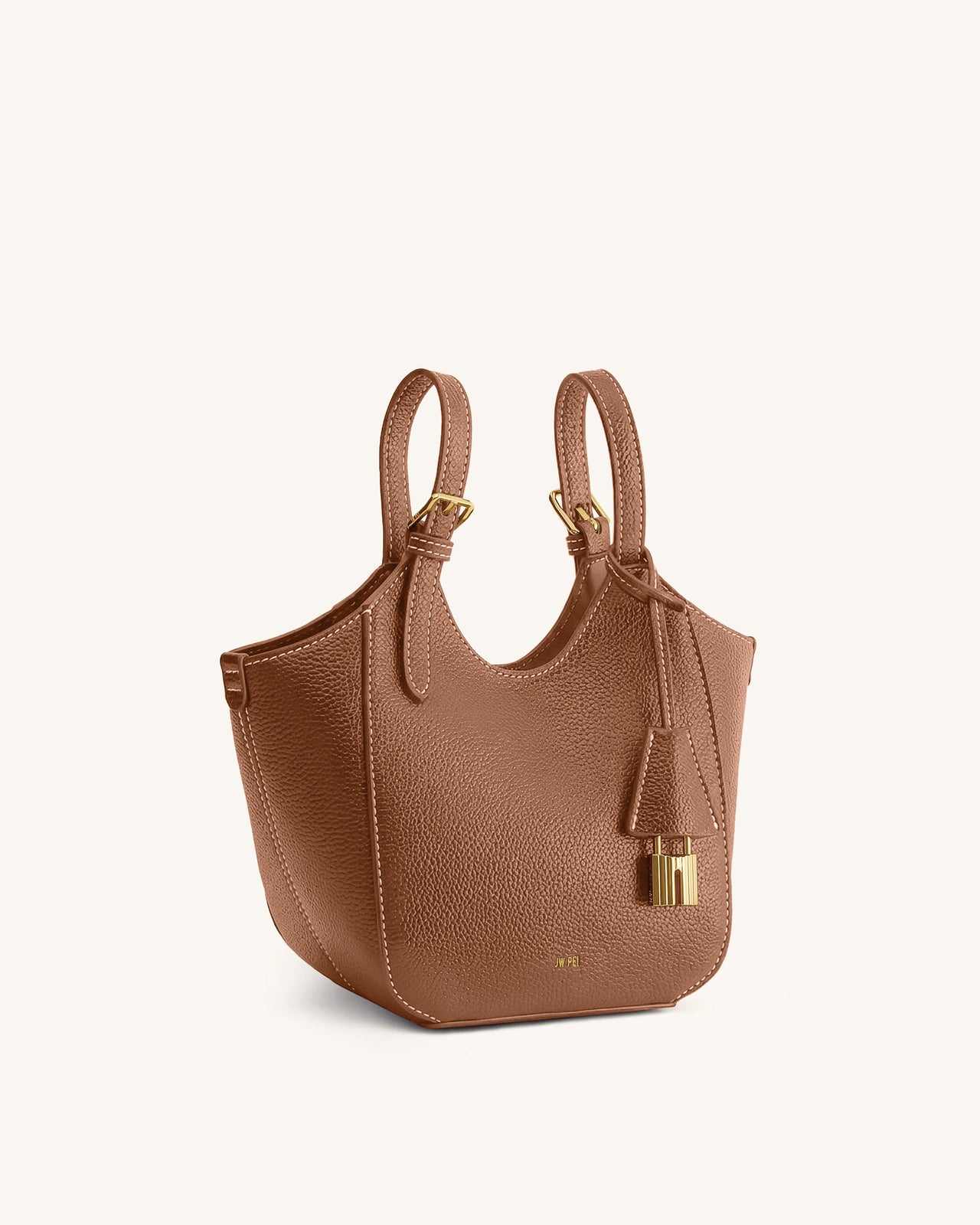 Ines Sac cabas avec cadenas - Marron chocolat