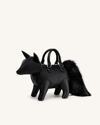 Kai Sac à poignée supérieure en forme de renard - Noir