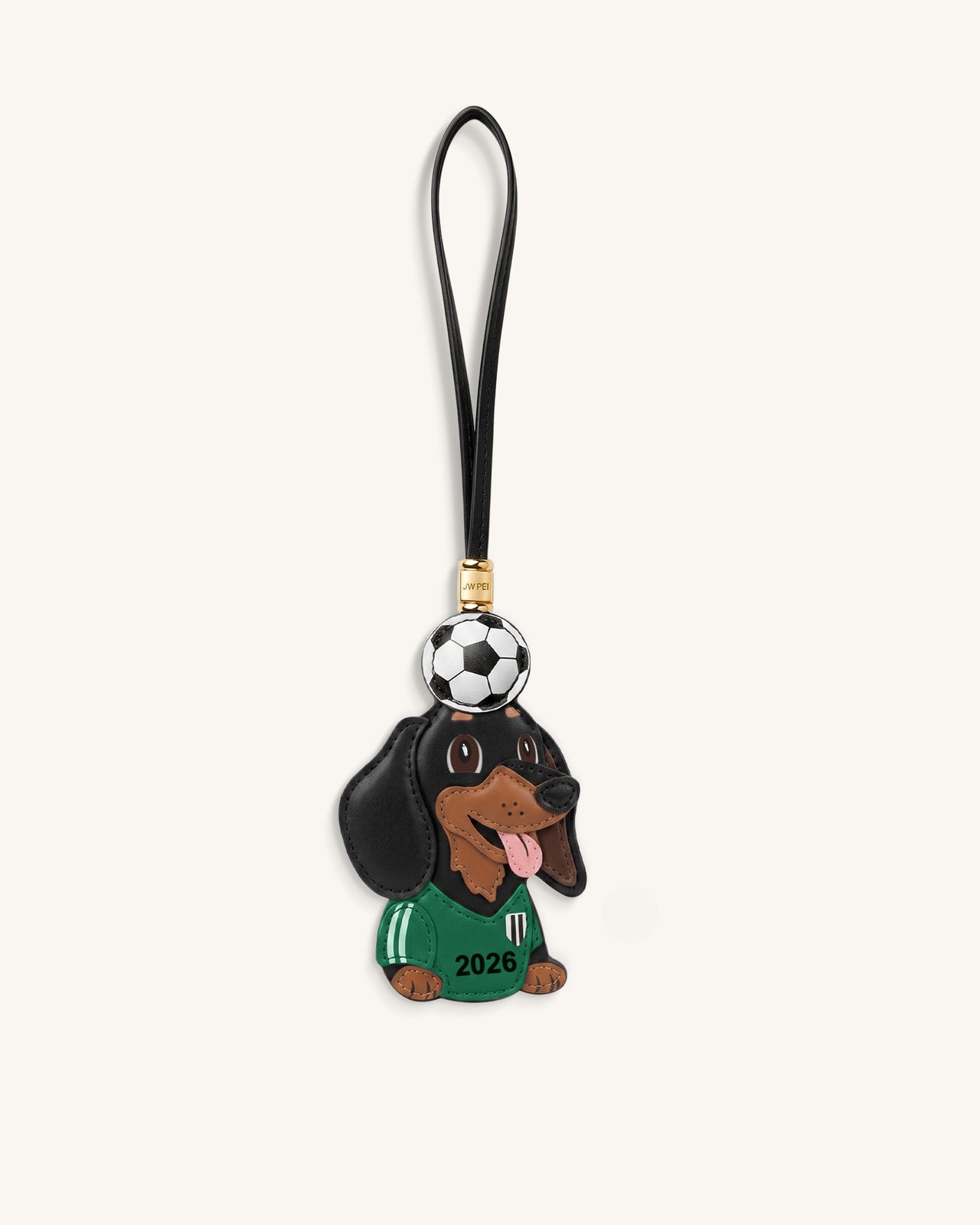 Breloque Sac Ballon de Foot Teckel Coupe du Monde - Vert