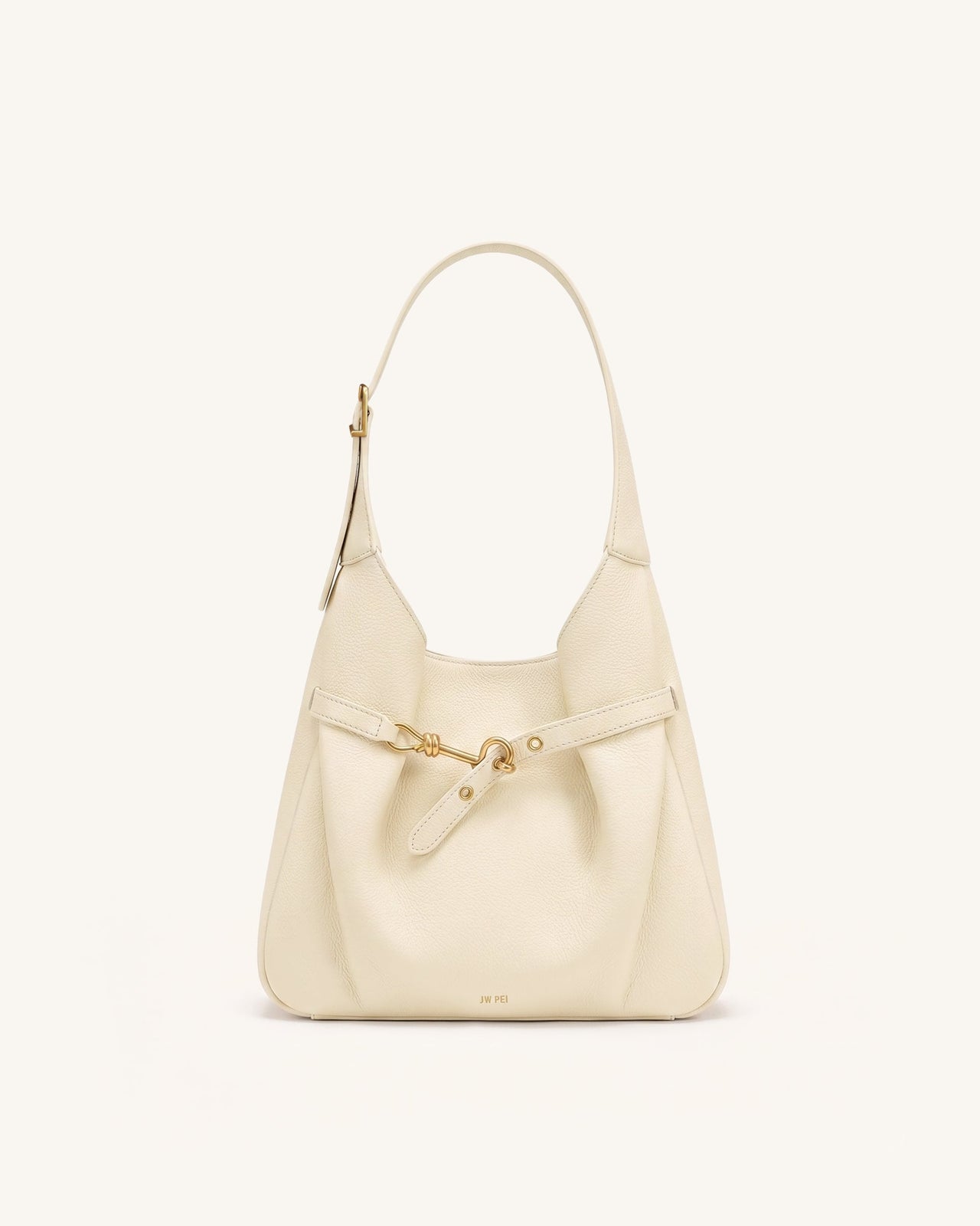 Alina Sac hobo grainé - Blanc