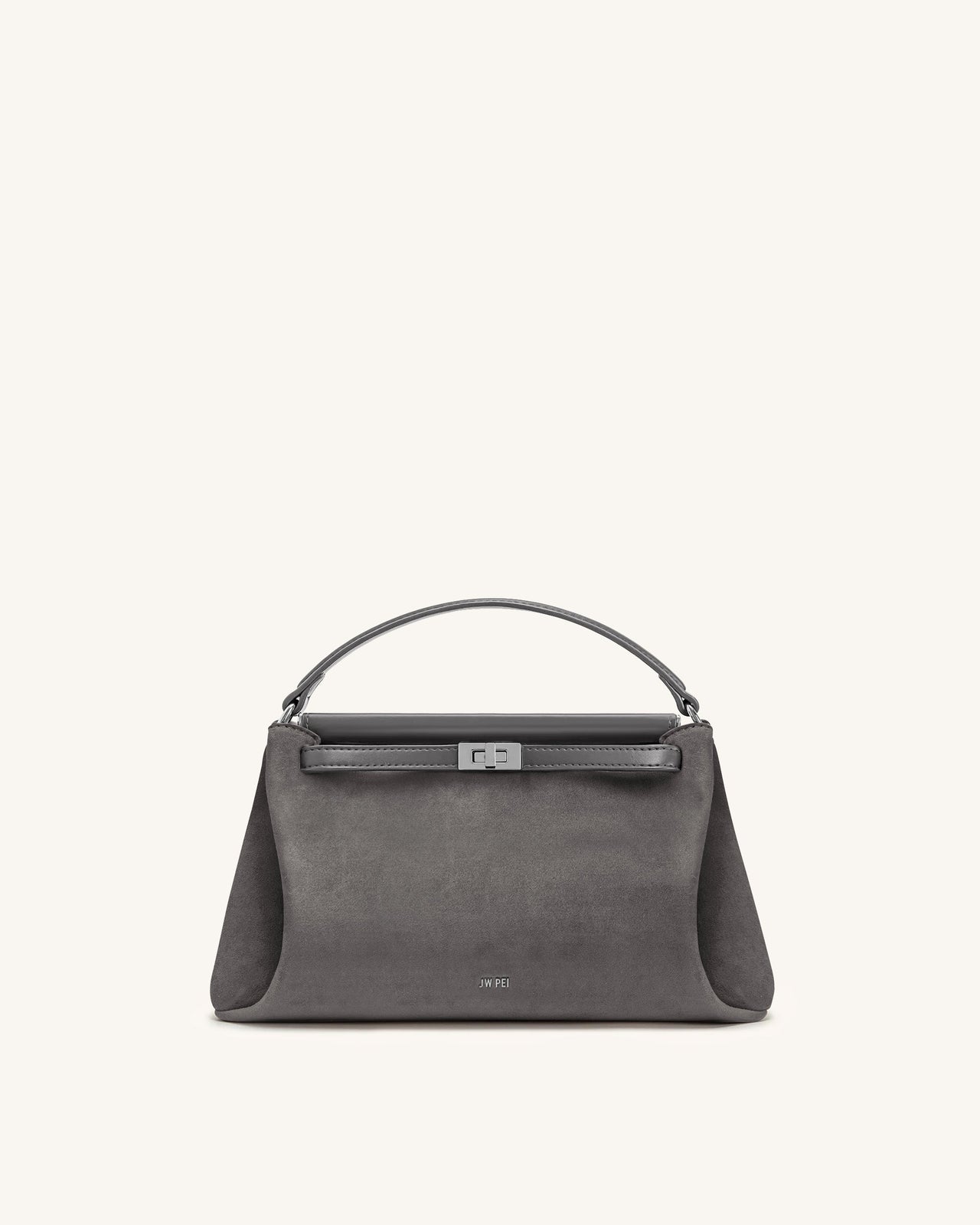 Carmen Sac à main en suédine - Gris foncé
